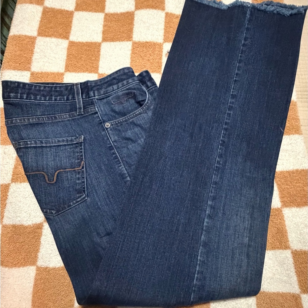 Kimes Ranch Dark Blue Flare Jeans